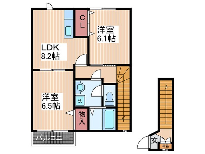 グレイスフルホ－ムＢの物件間取画像