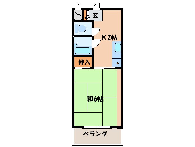 サンサンコ－ト利保の物件間取画像