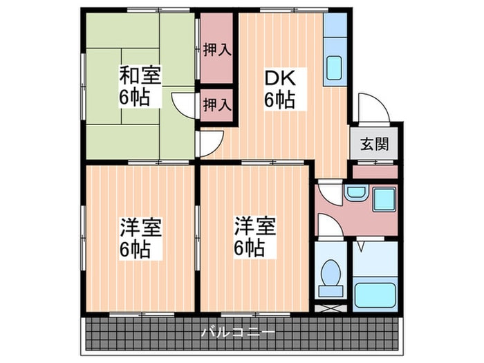 サコマンションの物件間取画像