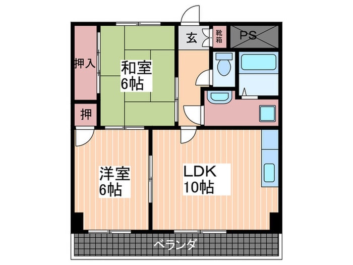 ピロティヒロの物件間取画像