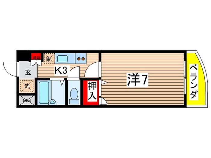 ＢａｏＢａｂ中筋２の物件間取画像
