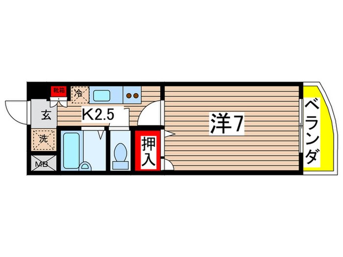 ＢａｏＢａｂ中筋２の物件間取画像