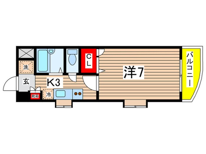 ＢａｏＢａｂ中筋２の物件間取画像