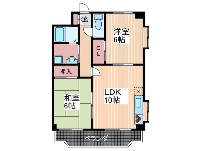 ＢａｏＢａｂ中筋２の物件間取画像