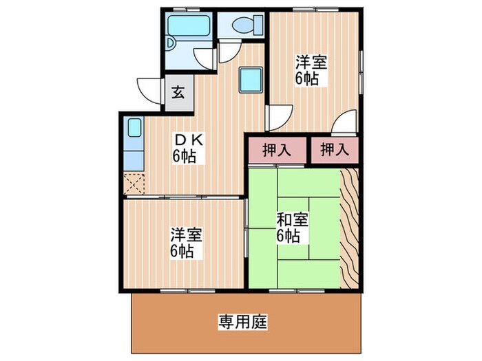 レガ－ロＫＵＳＡＴＳＵ　Ａ棟の物件間取画像