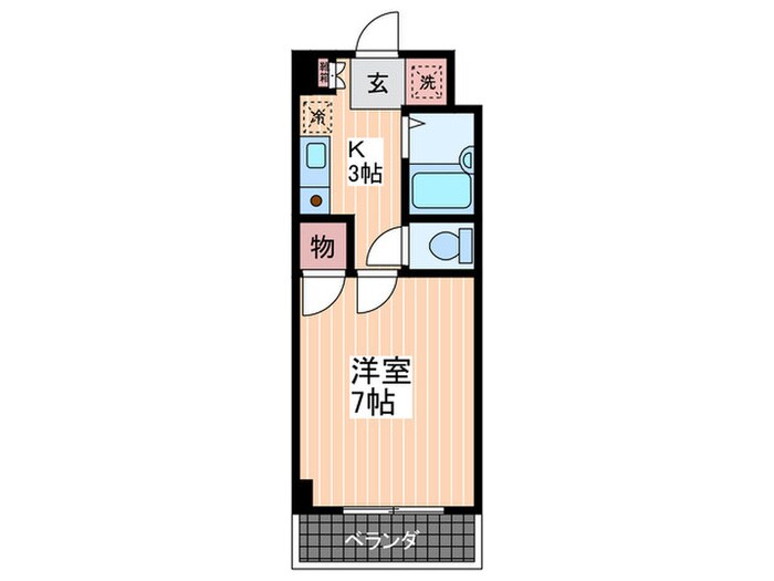 フルリ－ル沖西の物件間取画像