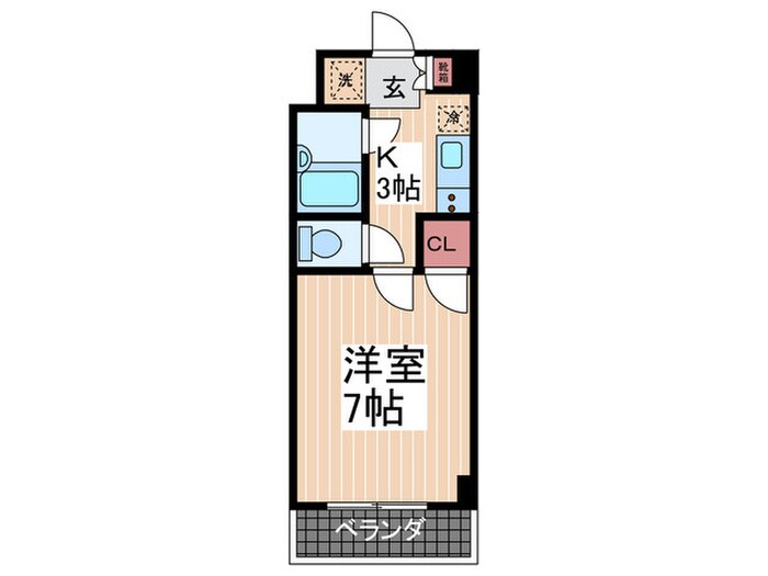 フルリ－ル沖西の物件間取画像