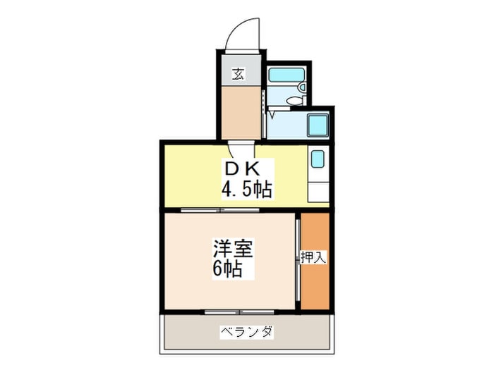 プリエ庚午の物件間取画像