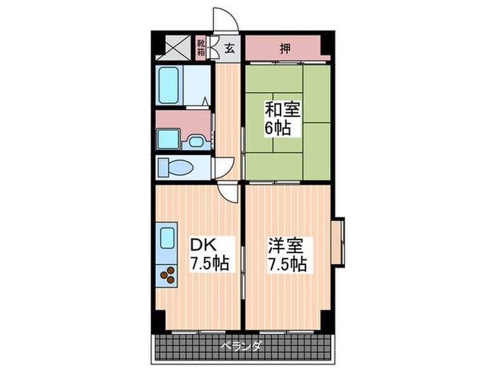 ボヌ－ルⅠの物件間取画像