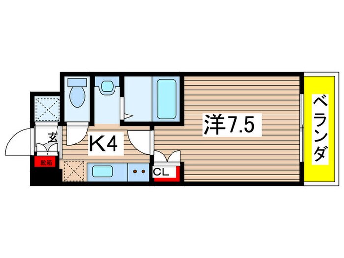 エルマ－ナⅠの物件間取画像