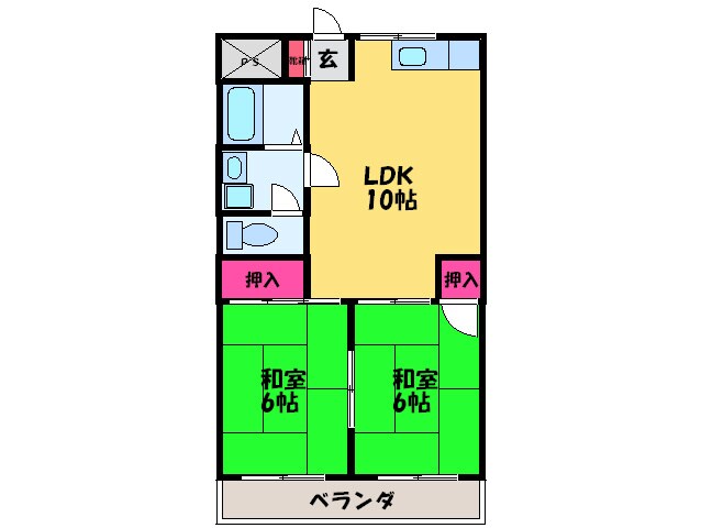 ＫＤビルドⅡの物件間取画像