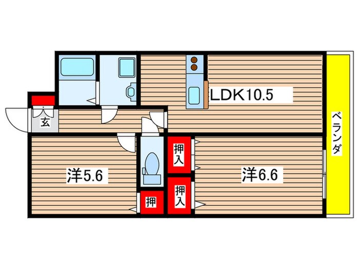 ホグワ－ツの物件間取画像