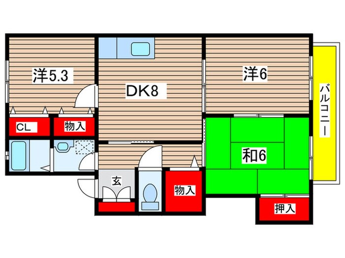 せせらファミリアの物件間取画像