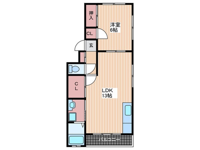梅田ビルの物件間取画像