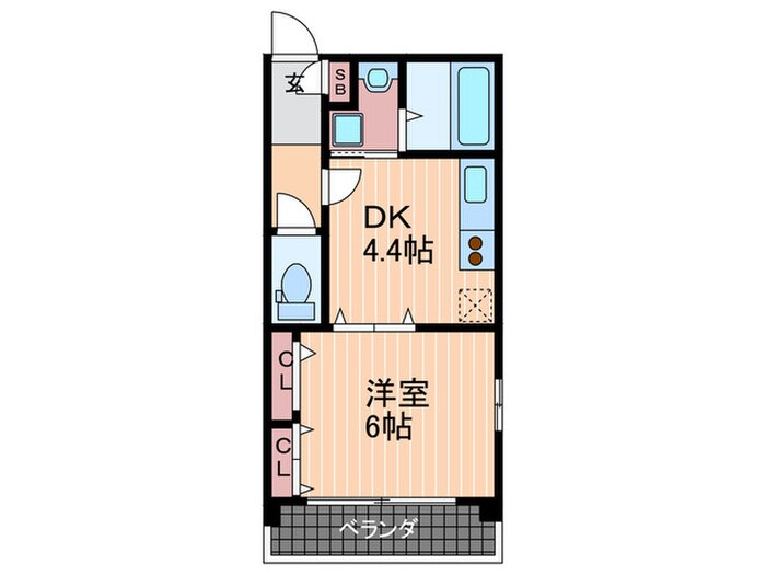 ラ・フォ－レ十日市の物件間取画像