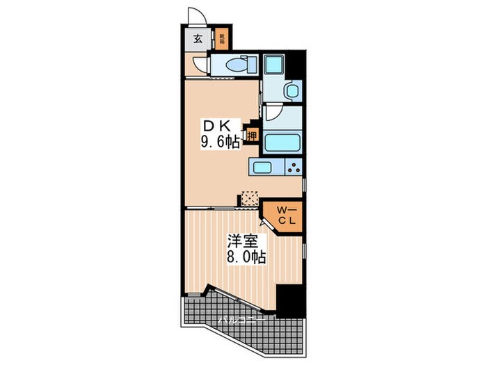 ヴィラ博丈の物件間取画像