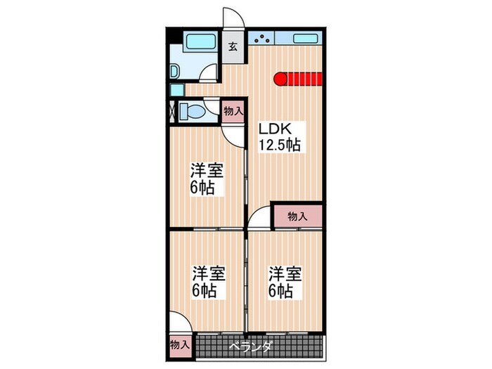 舟入南マンション（403）の物件間取画像