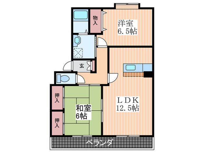 シャルム光の物件間取画像