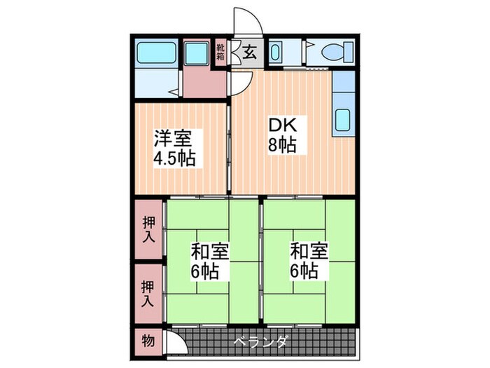 サンシティ峰の物件間取画像