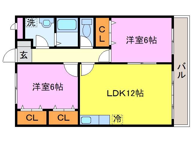 パールマンションの物件間取画像