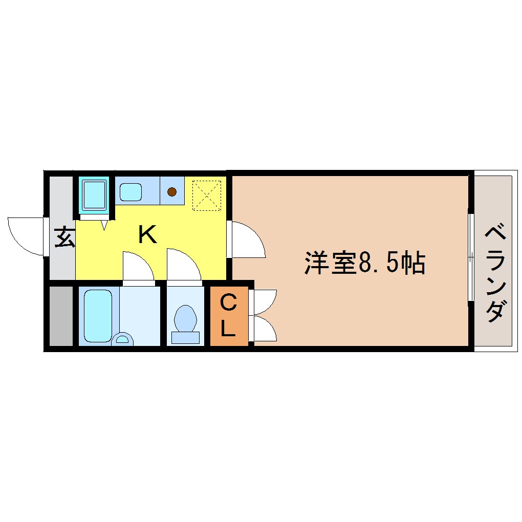 ウィステリアヒルズｍ２の物件間取画像