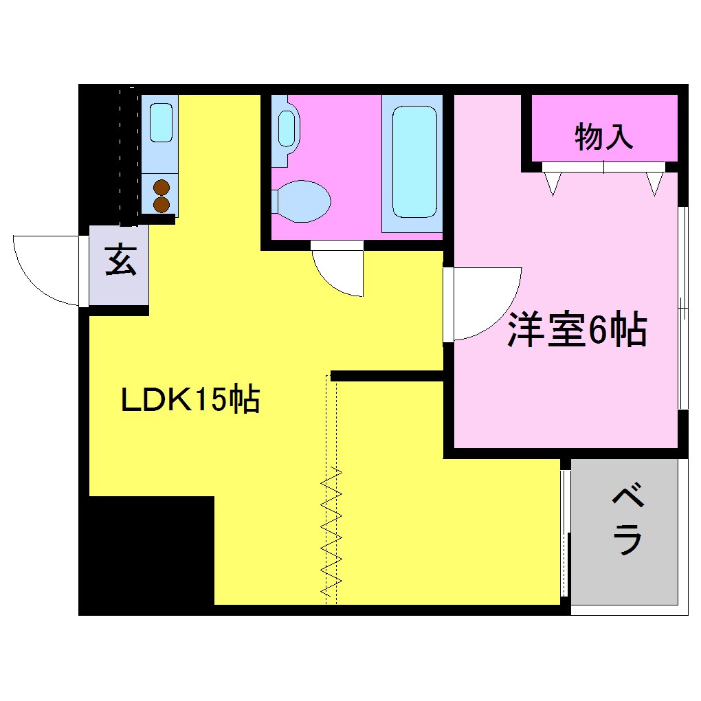 ティーズカサの物件間取画像