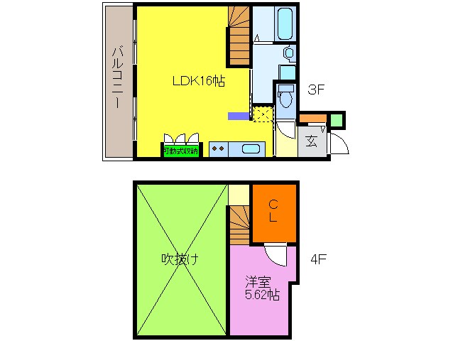 クローネ表町の物件間取画像