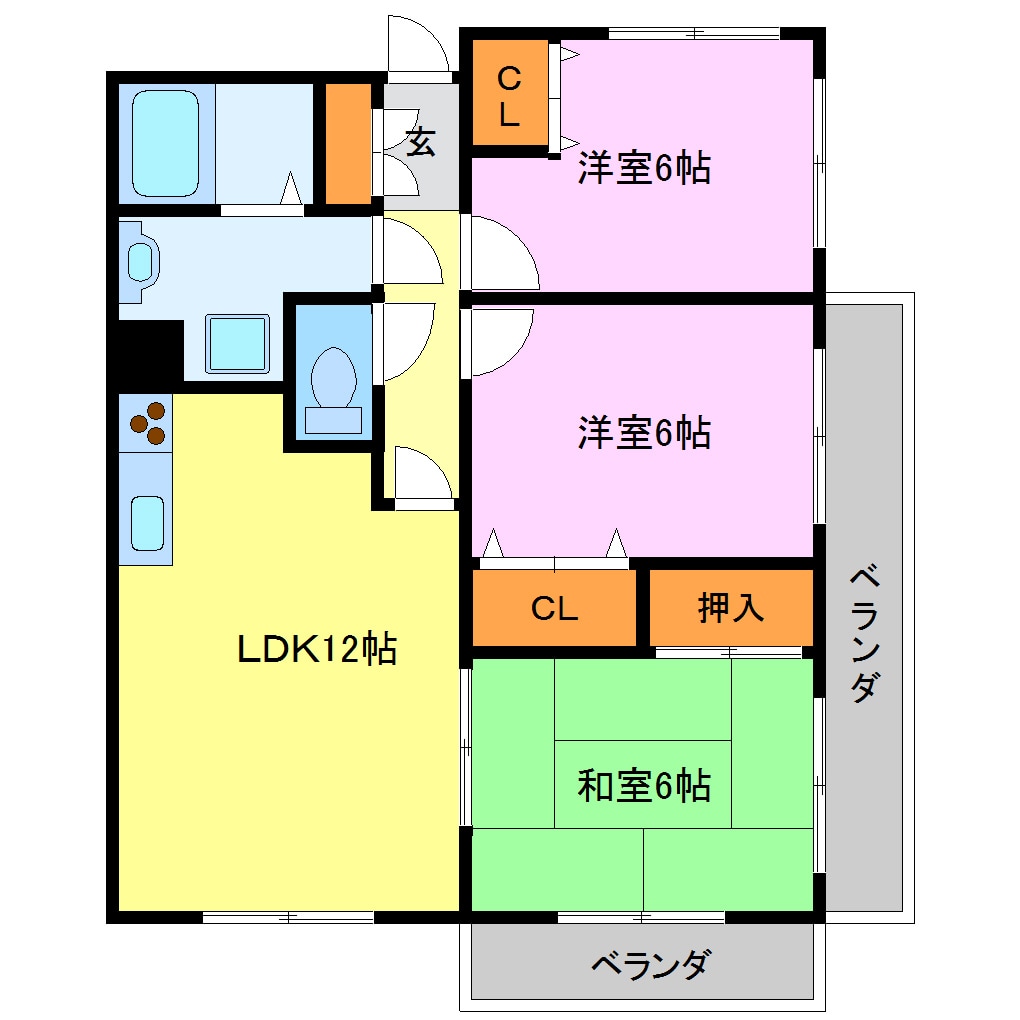 La・Perle城陽の物件間取画像