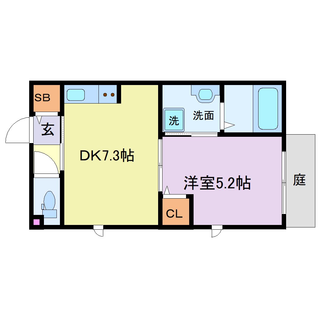 クレールの物件間取画像