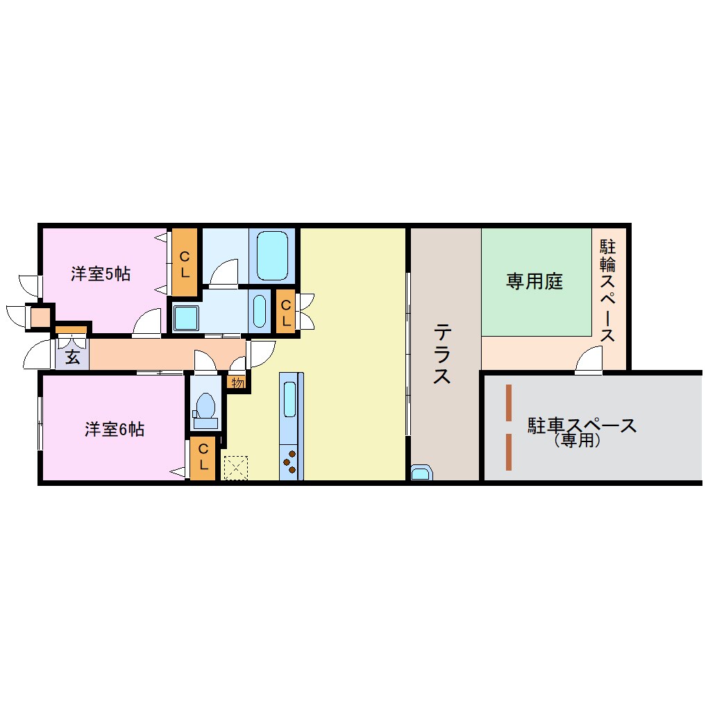 伽羅コート伏見の物件間取画像