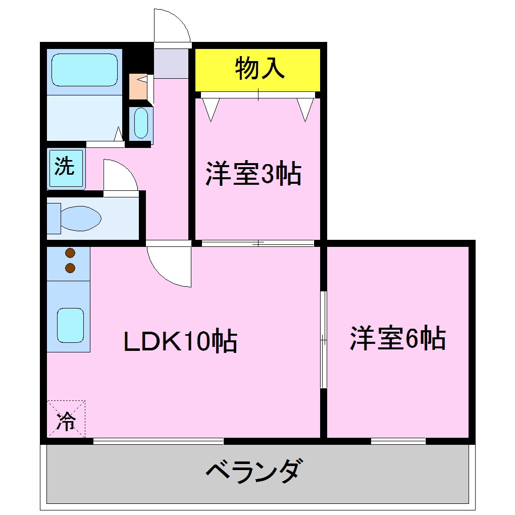 サンハイム高瀬の物件間取画像