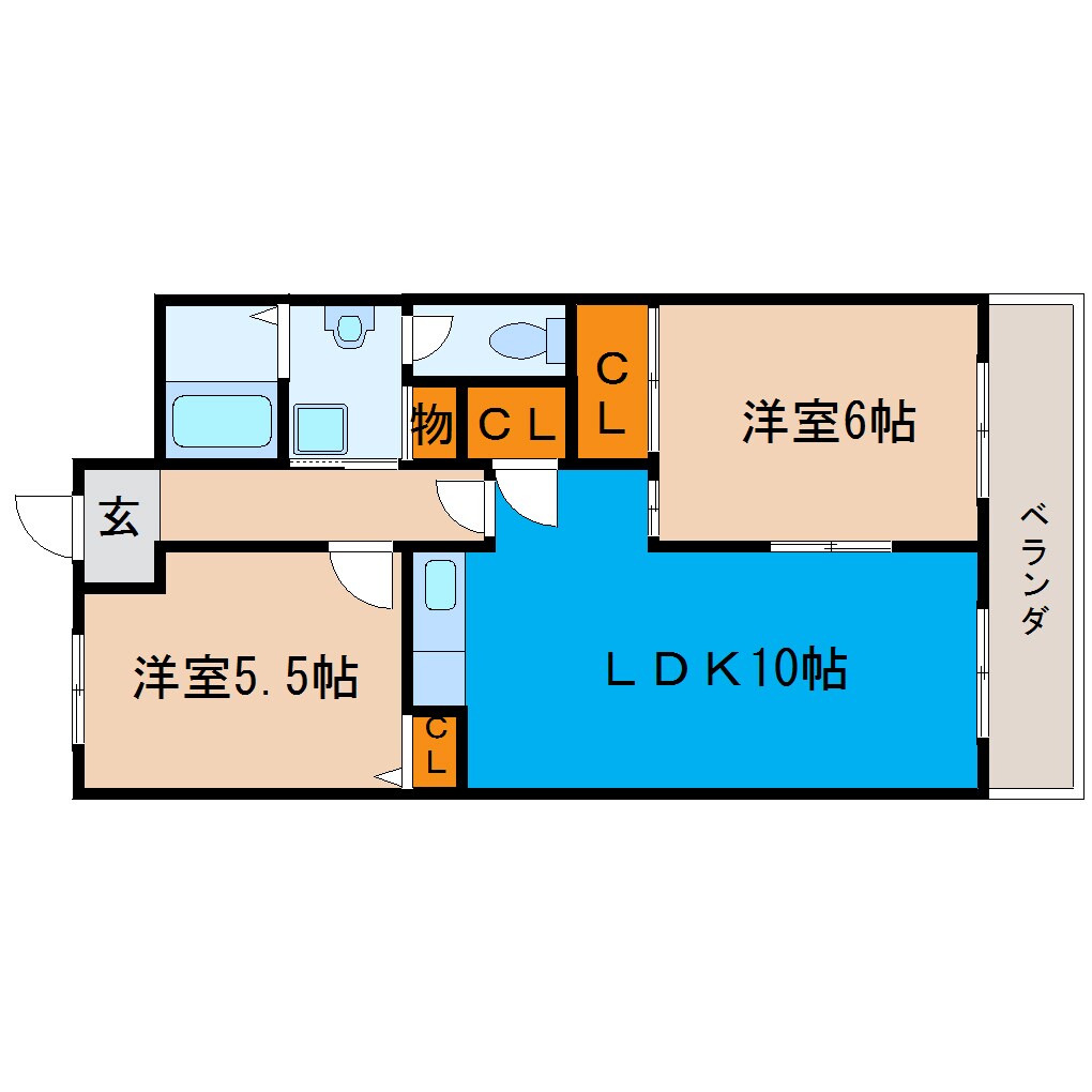 第2洛西ハイツの物件間取画像