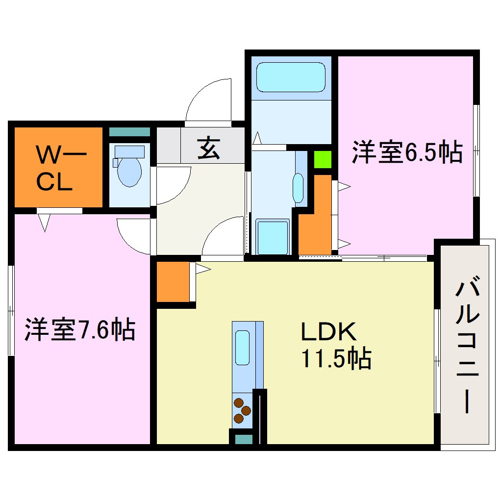 サンフローラ伏見板橋の物件間取画像