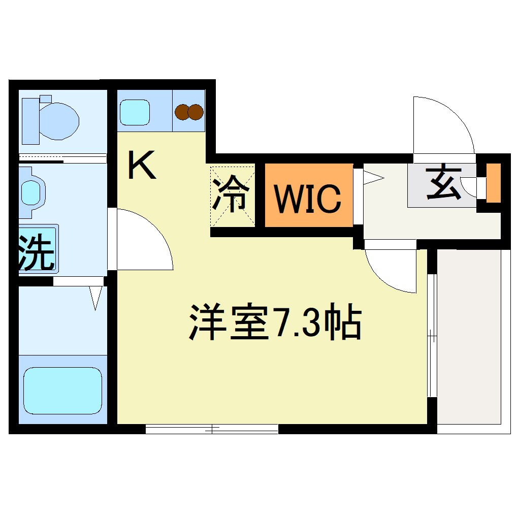 ハーモニーテラス深草平田町の物件間取画像