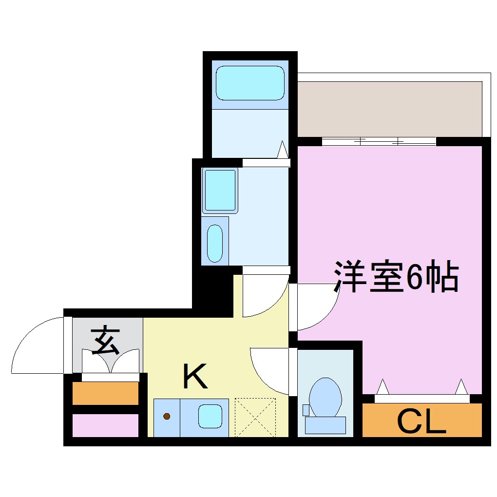 REGIA大亀谷の物件間取画像