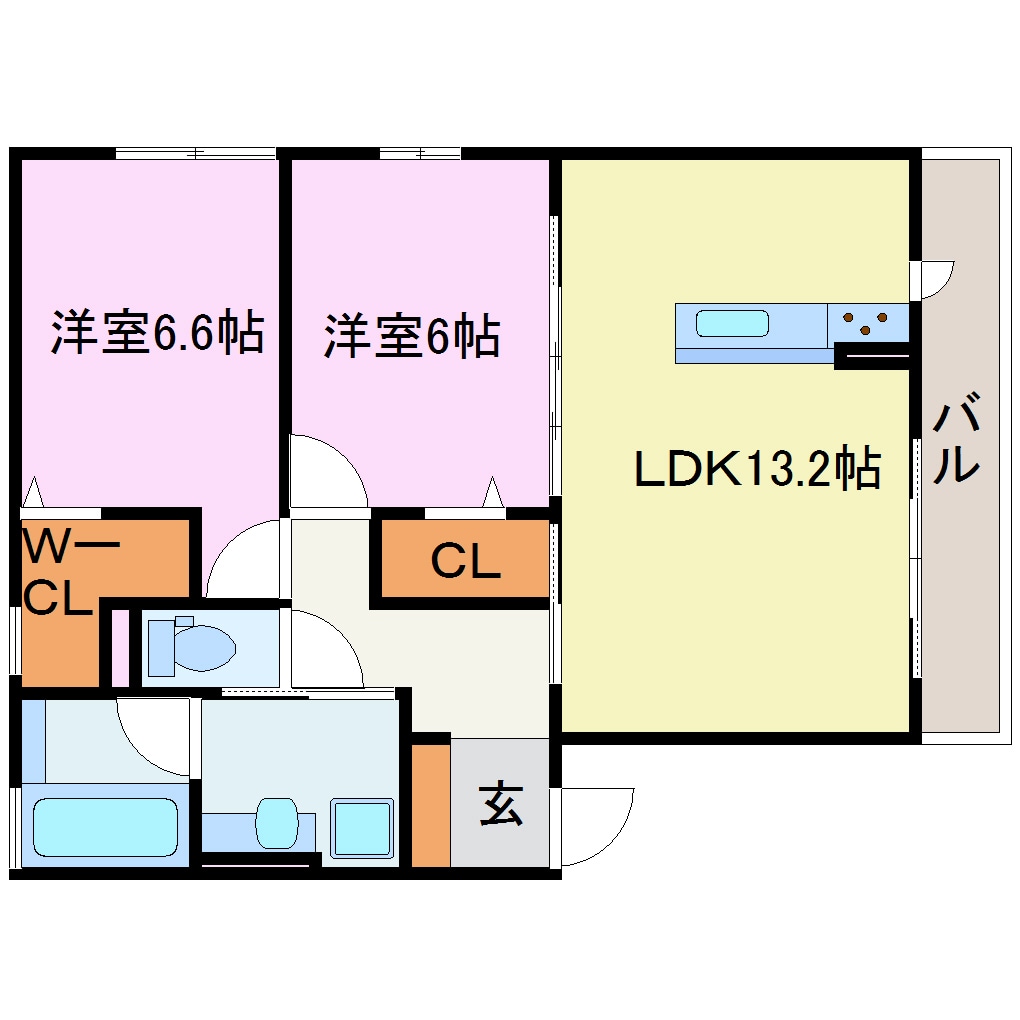 サクラーレ桃山の物件間取画像