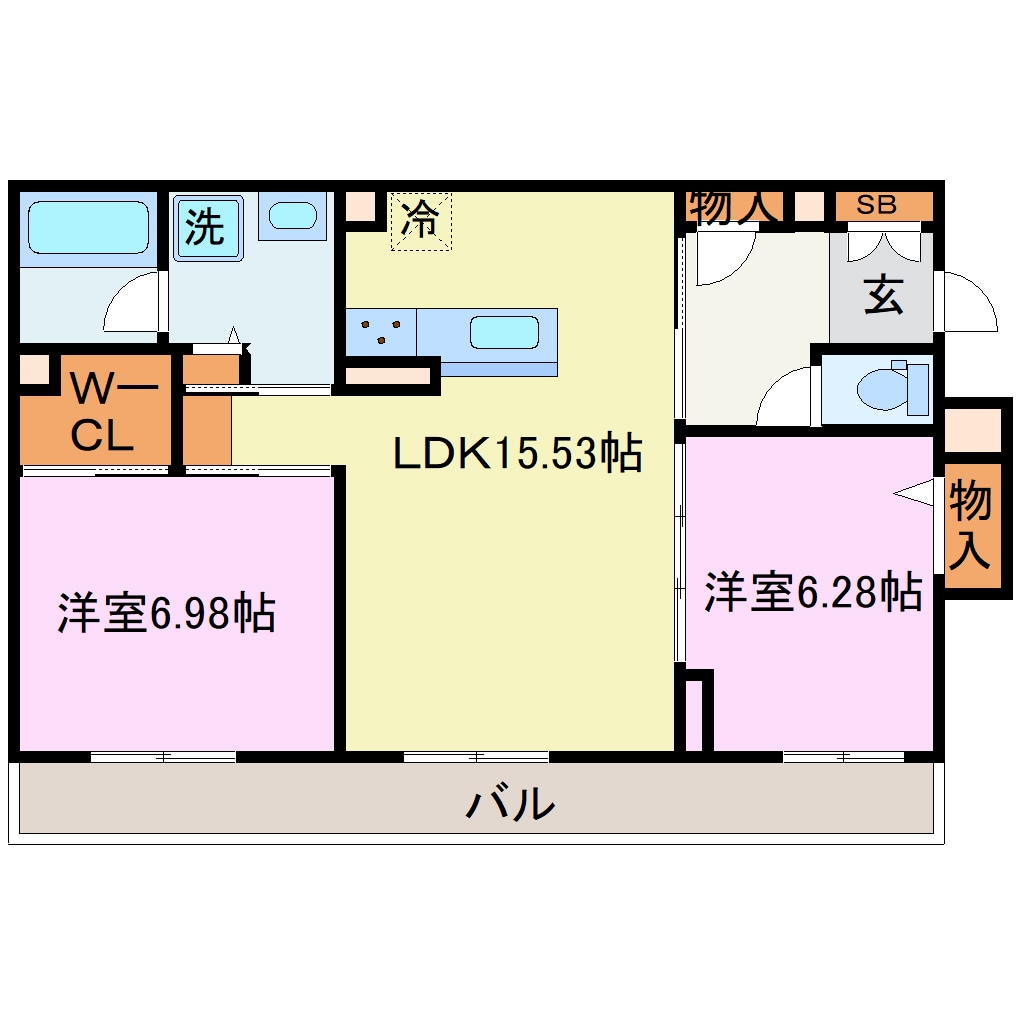 シャーメゾン京都桃山の物件間取画像