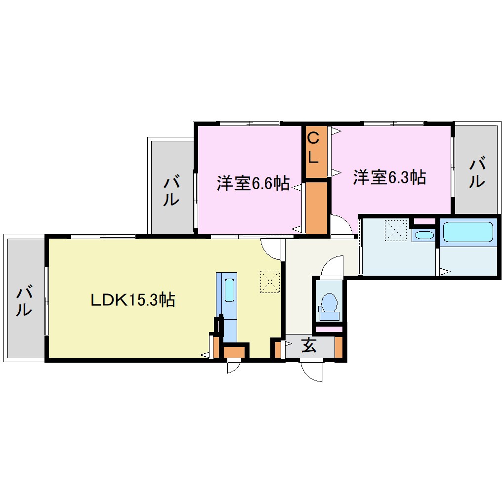 メゾンドエフの物件間取画像