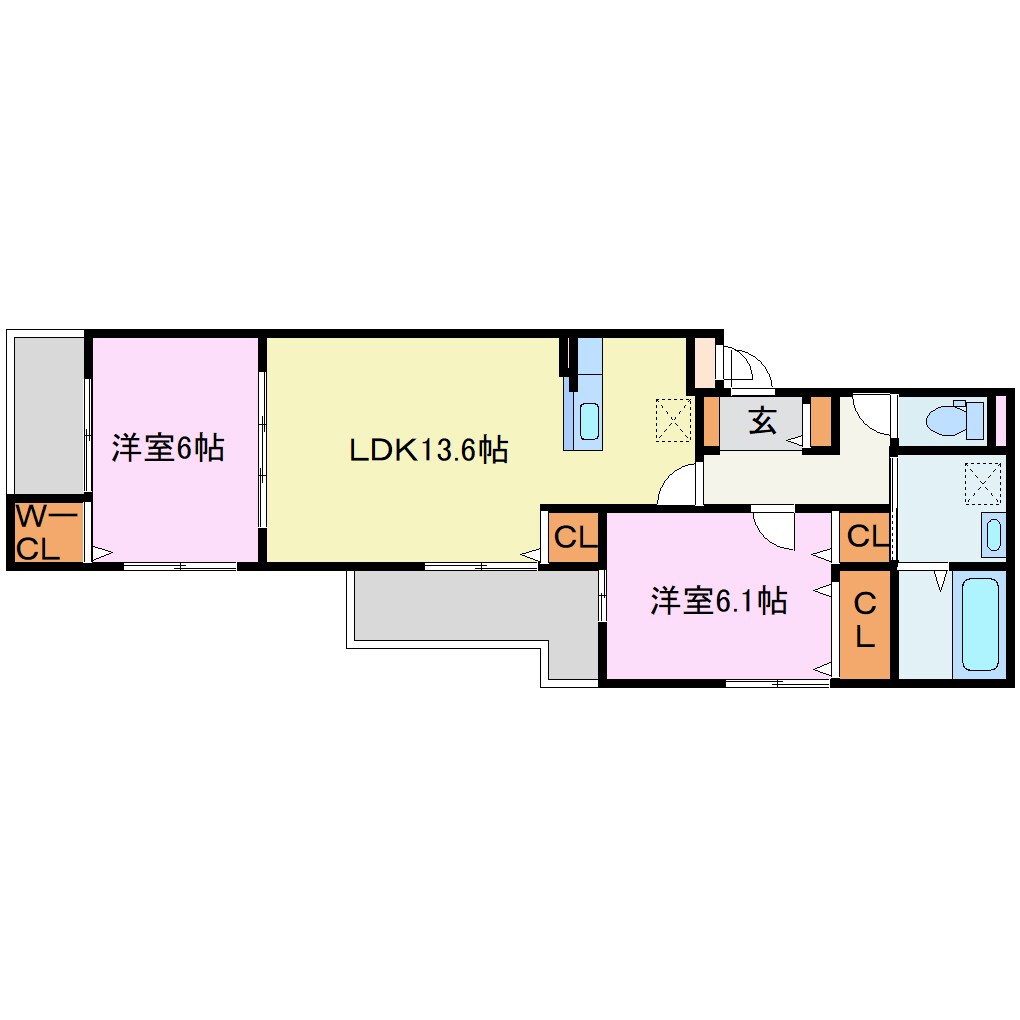 メゾンドエフの物件間取画像