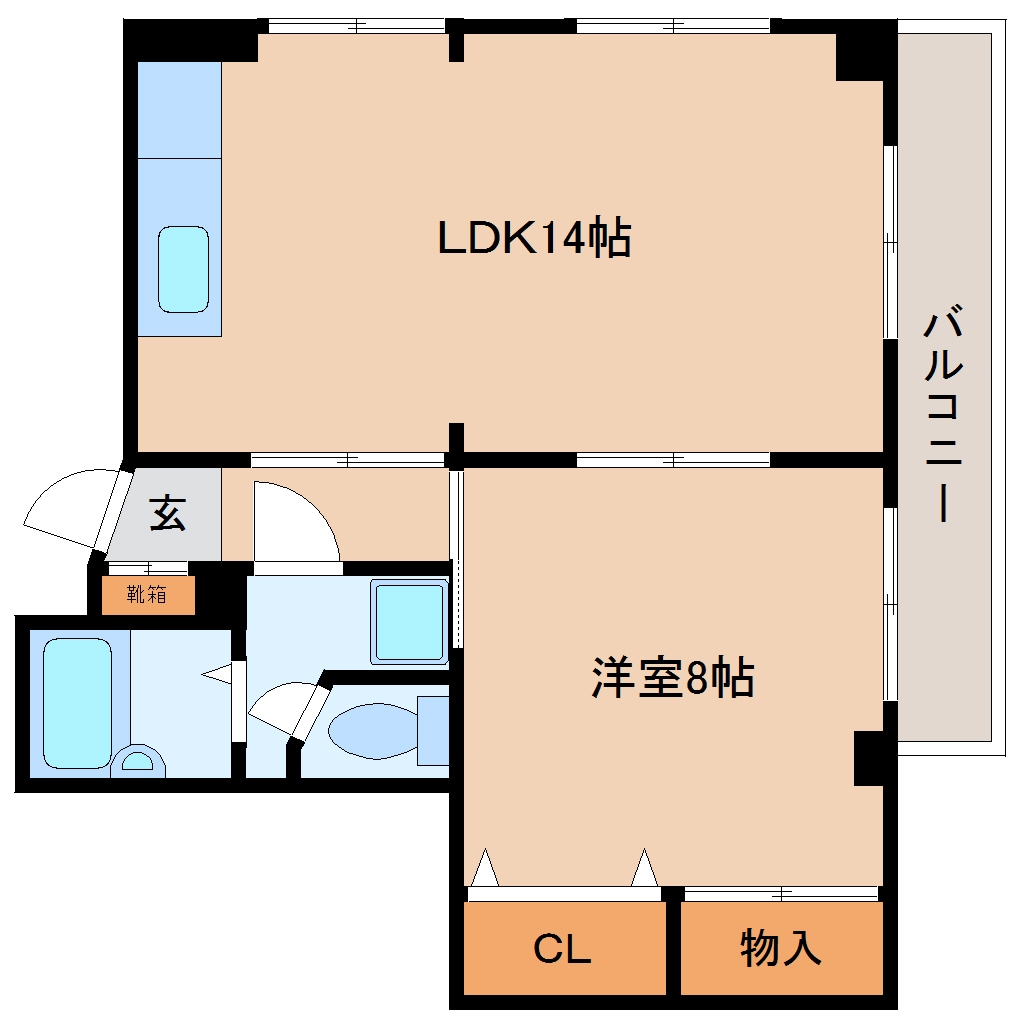 王寺駅 徒歩7分 4階の物件間取画像