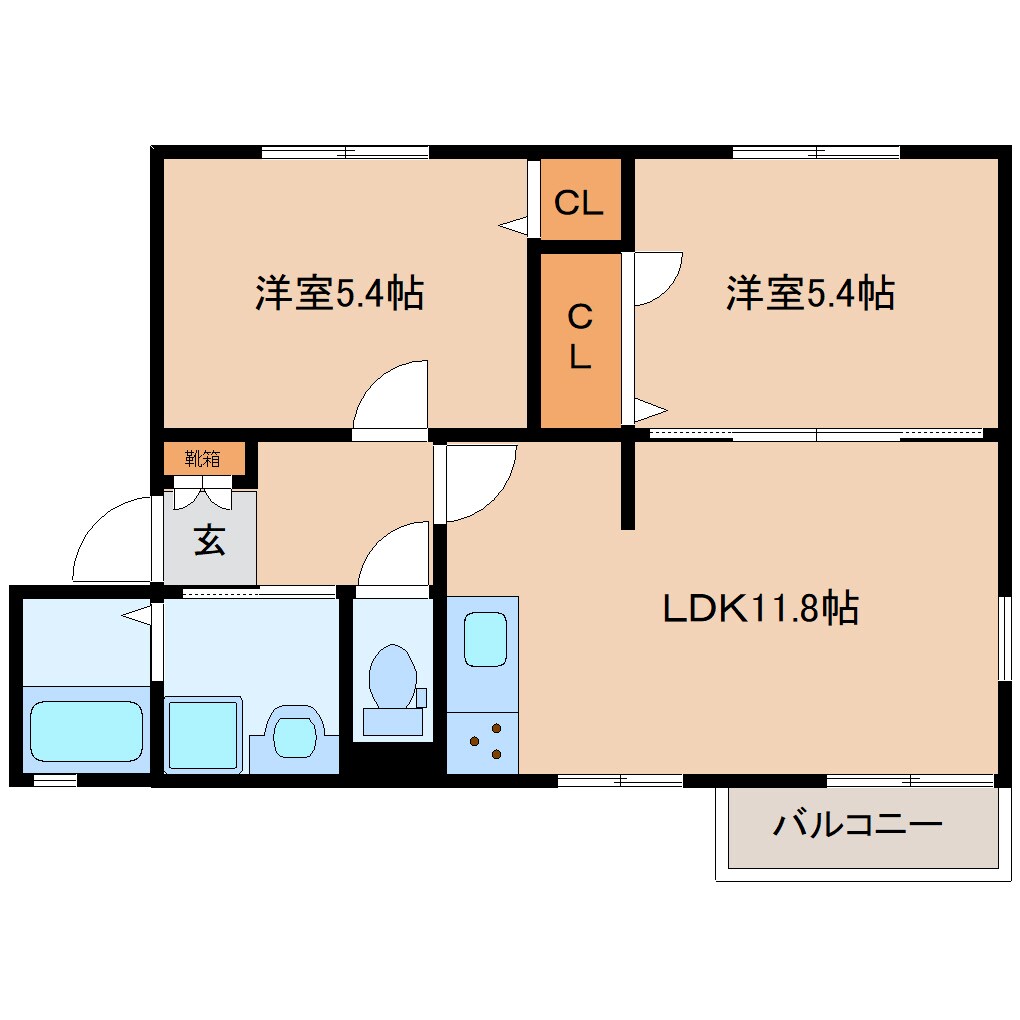 王寺駅 徒歩15分 1階の物件間取画像