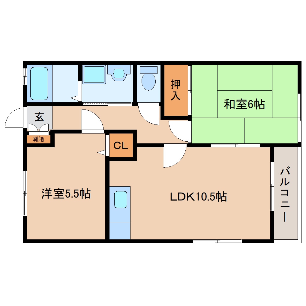 王寺駅 徒歩12分 2階の物件間取画像