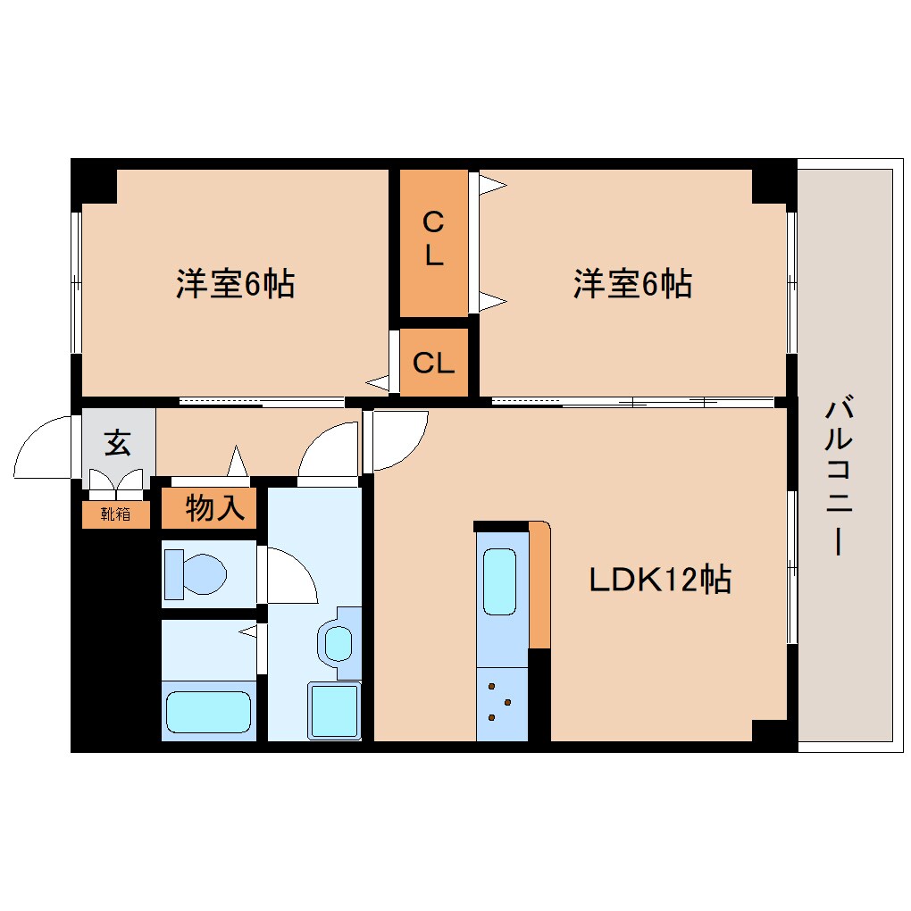 三郷駅 徒歩1分 2階の物件間取画像