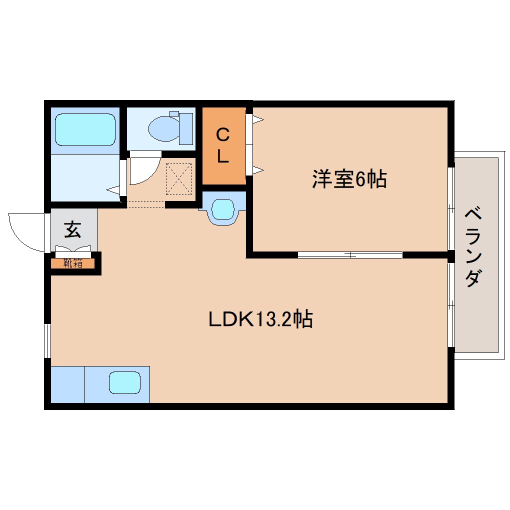 畠田駅 徒歩15分 2階の物件間取画像