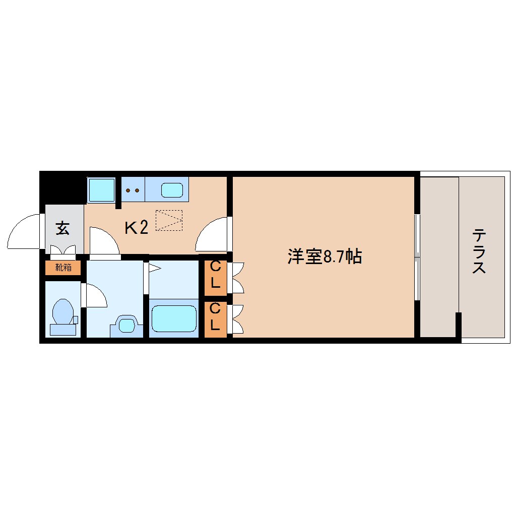 王寺駅 徒歩15分 1階の物件間取画像