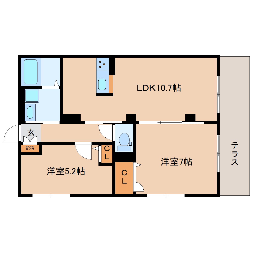 東山駅 徒歩15分 1階の物件間取画像