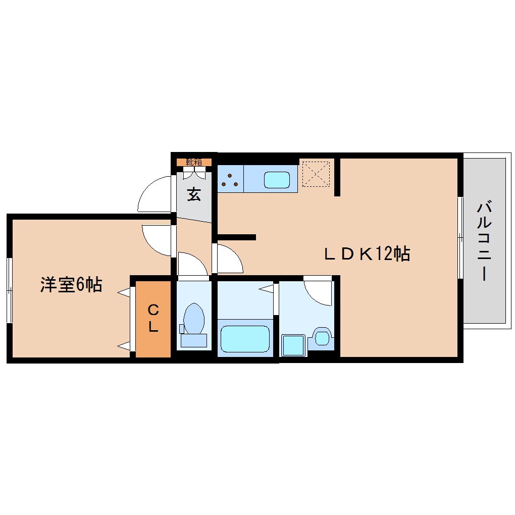 大輪田駅 徒歩1分 2階の物件間取画像