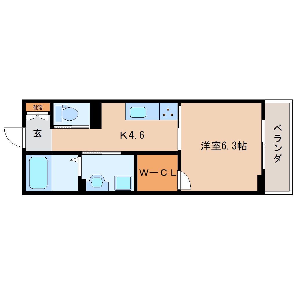 王寺駅 徒歩8分 3階の物件間取画像