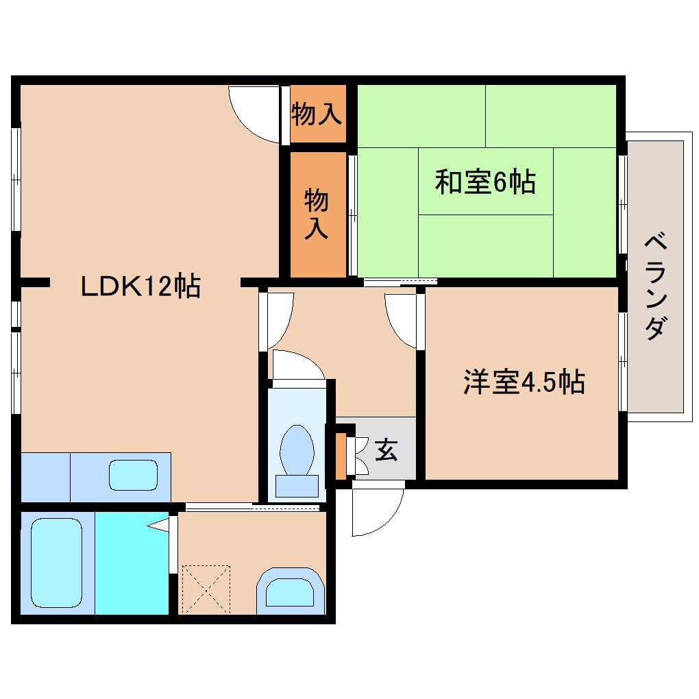 学園前駅 徒歩15分 2階の物件間取画像