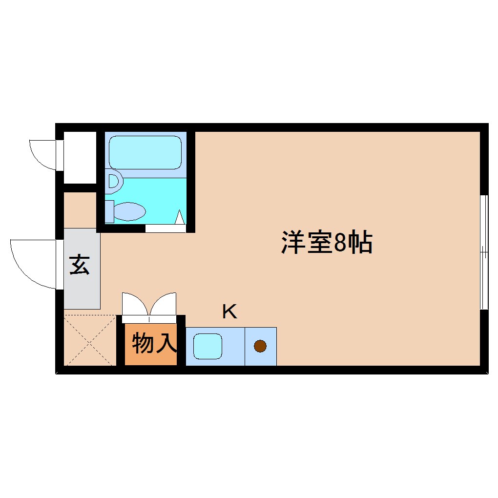 学園前駅 徒歩7分 2階の物件間取画像